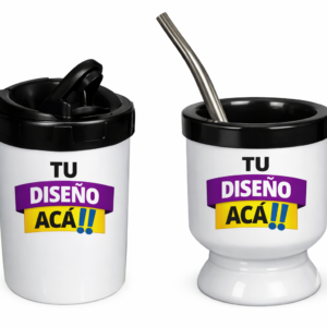 Set mate yerbera y azucarera Personalizado